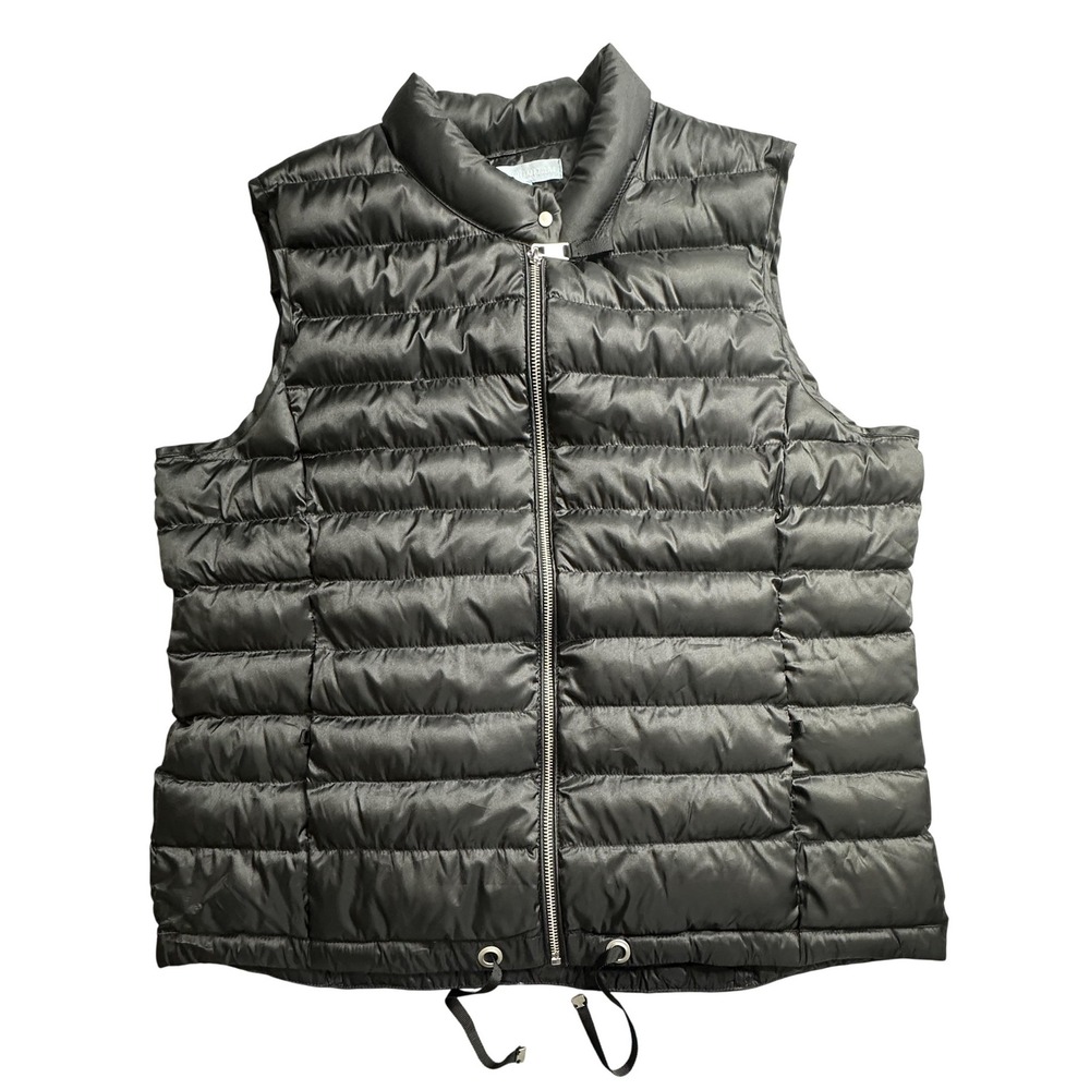 Antonio Melani Vest Mens XL Puffer Quilted Zip Up Drawstring Pockets‎